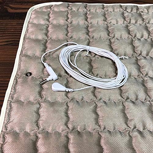 Healthy Hippie Rx,Grounding/Earthing Plush Silver Pad 20" x 28" with Grounding Cord and Outlet Tester