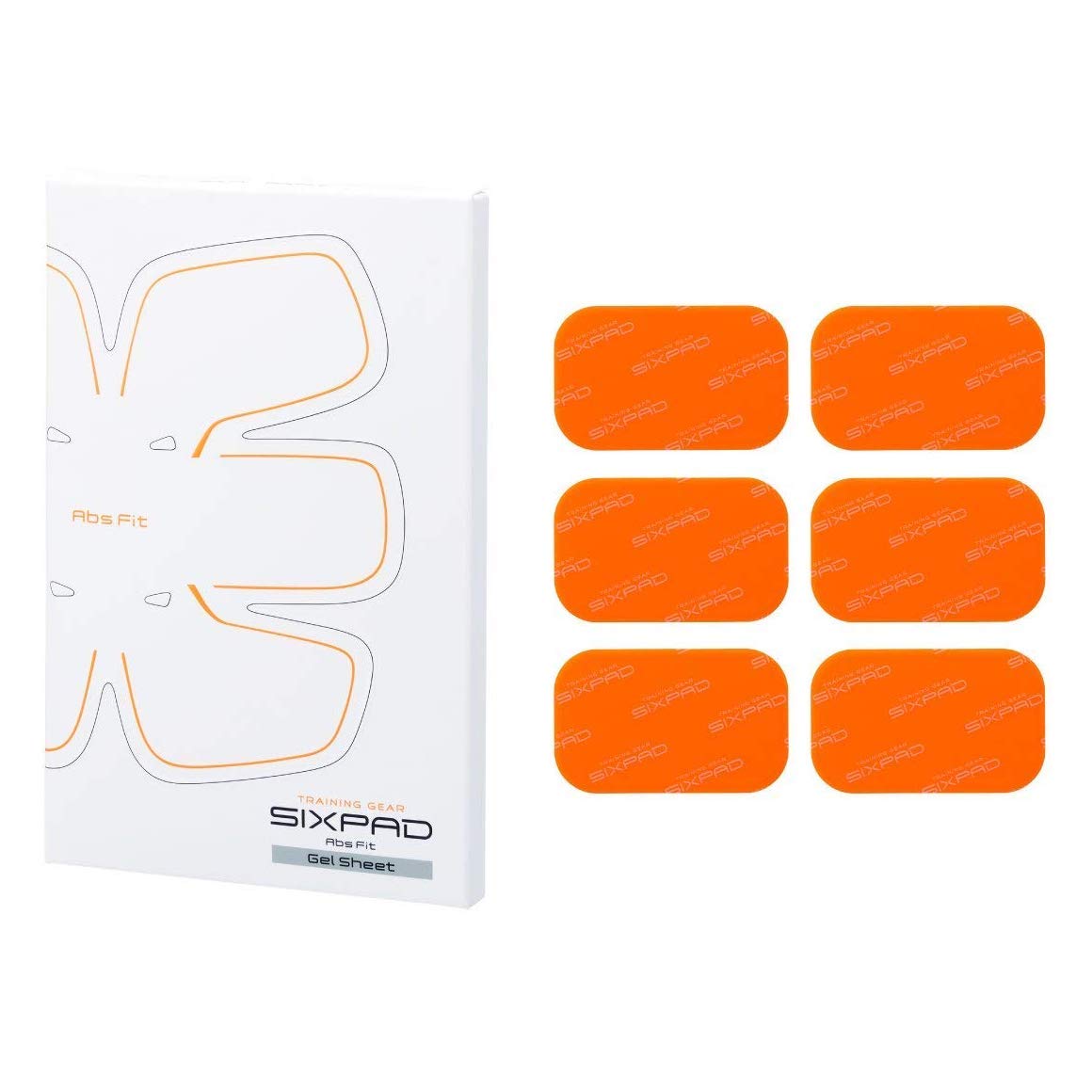SIXPAD Abs Fit Fit2 Gel Sheet Pack, Orange, One Size