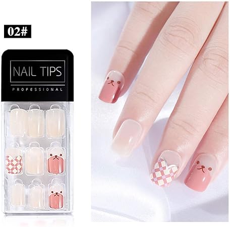 Amazon Lwbtosee 偽爪 偽ネイル ネイルアート 透明 使いやすい 薄い ９枚入り ネイルデザイン ネイルアート かわいい 貼るだけ B Lwbtosee ネイルチップ 通販