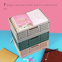 2-Pack Plastic Baskets for Shelf