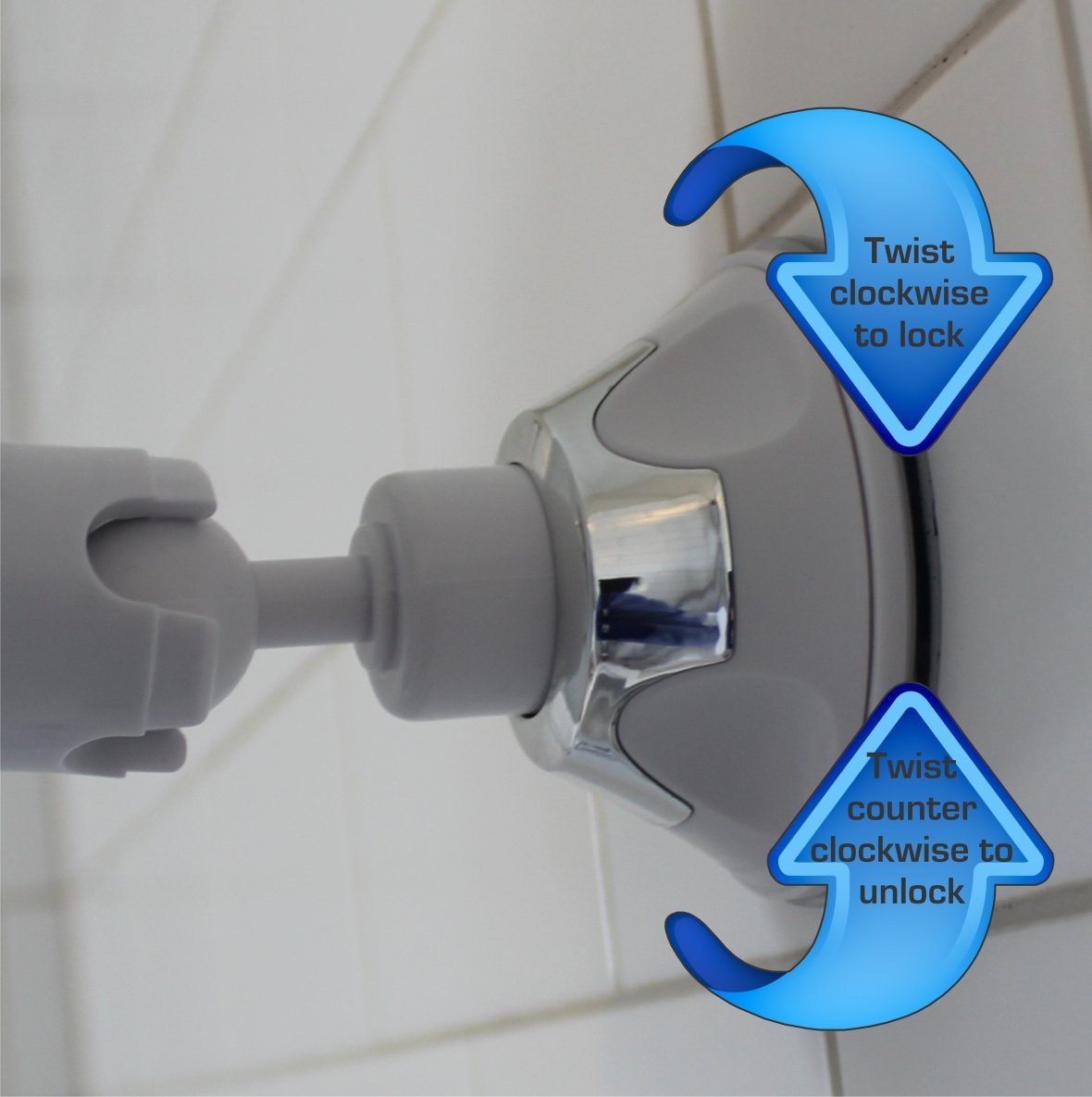 7X Lighted Makeup Mirror With Locking Suction Mount And Ball Joint Swivel