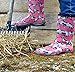 Sloggers Women's Waterproof Rain and Garden Boot with Comfort Insole, Cow-abella Bubble Gum, Size 8, Style 5017CWP08