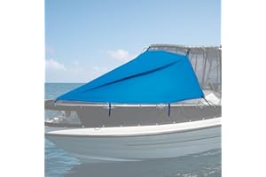 T-Top Bow Shade for Boats Cover - Marine Canvas Sun Shade Extension for Center Console Boat, UV Protection Sun Shelter Canopy