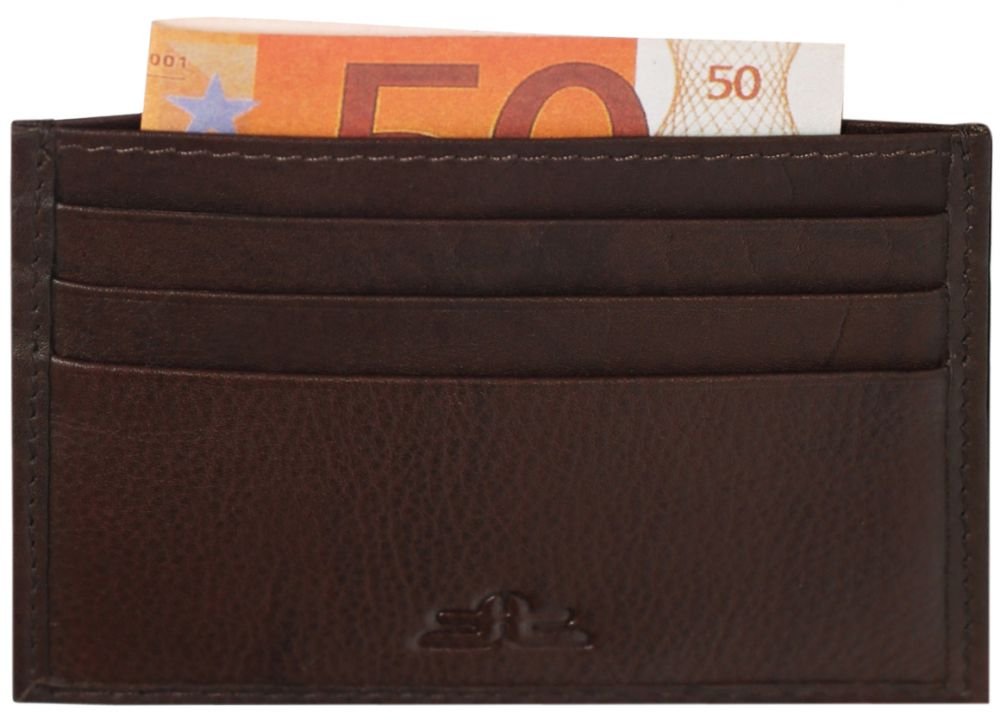 LAVERI Wallet Credit Card Holder Case Slim Pocket Case in Genuine Leather #1066/3
