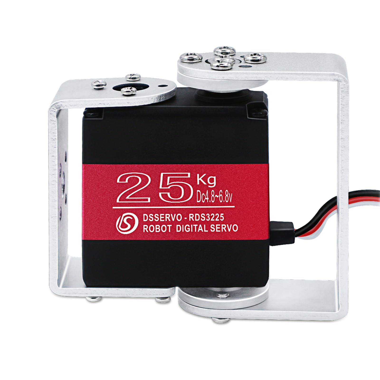 ANNIMOS 25KG Robot Servo Motor with Mount Brackets High Torque Waterproof Full Metal Gear Digital Steering Servos
