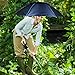 Luwint Double Layer Umbrella Hat Headwear 36'' Diameter Oversized Folding Adjustable Hands Free UV Wind Rain Protection - Fishing Gardening in Outdoor Recreation (Blue/Purple)
