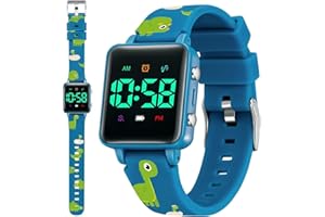 VTAIGE Potty Training Watch for Toddlers, Upgrade Magnetic Charging Potty Reminder with Music/Vibration/Colorful Lights Countdown, Cute Pattern Silicone Strap, Waterproof Kids Digital Watch, Gift for Kids