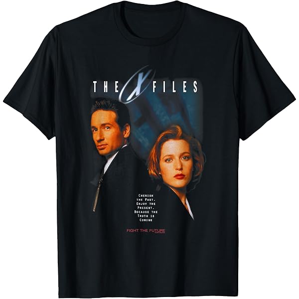 Amazon.com: The X-Files Mulder and Scully Fight The Future 90s T