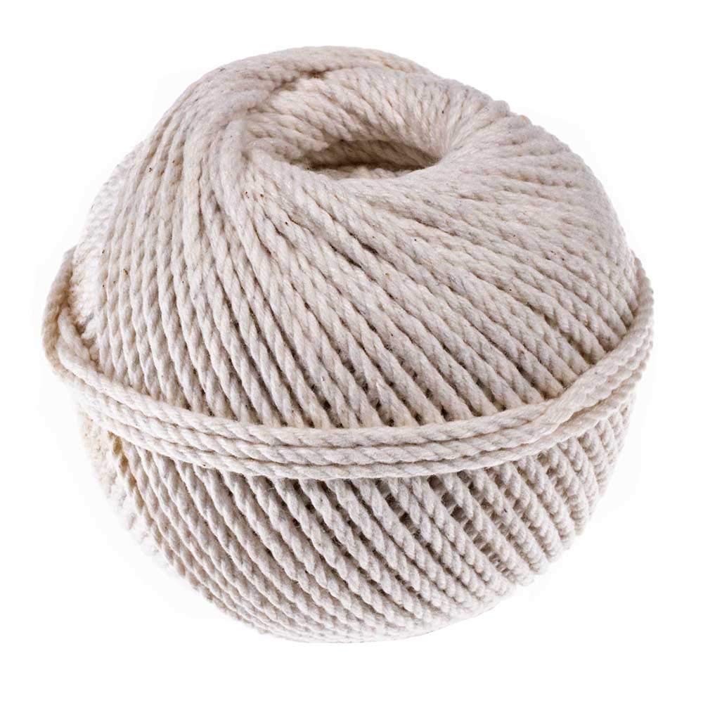 3 Strand Cable Cotton Twine (1.5 MM x 200 Feet) Mason