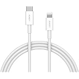 AUKEY USB C to Lightning Cable 3.3ft Power Delivery Type C to iPhone Cable Fast Charge Compatible with iPhone X/iPhone 8/8 Plus, iPad Pro 2017 and Other iOS Devices - White
