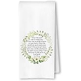ArtisaEura Irish Blessing Kitchen Towels, Irish Gifts for Women Men Hand Towels for Bathroom Decor, Ireland Gifts Dish Tea Towels for Kitchen Decor, 16x24 Inches