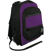 Tough Traveler TouCom Laptop Computer Backpack - Made in USA - Black/Purple