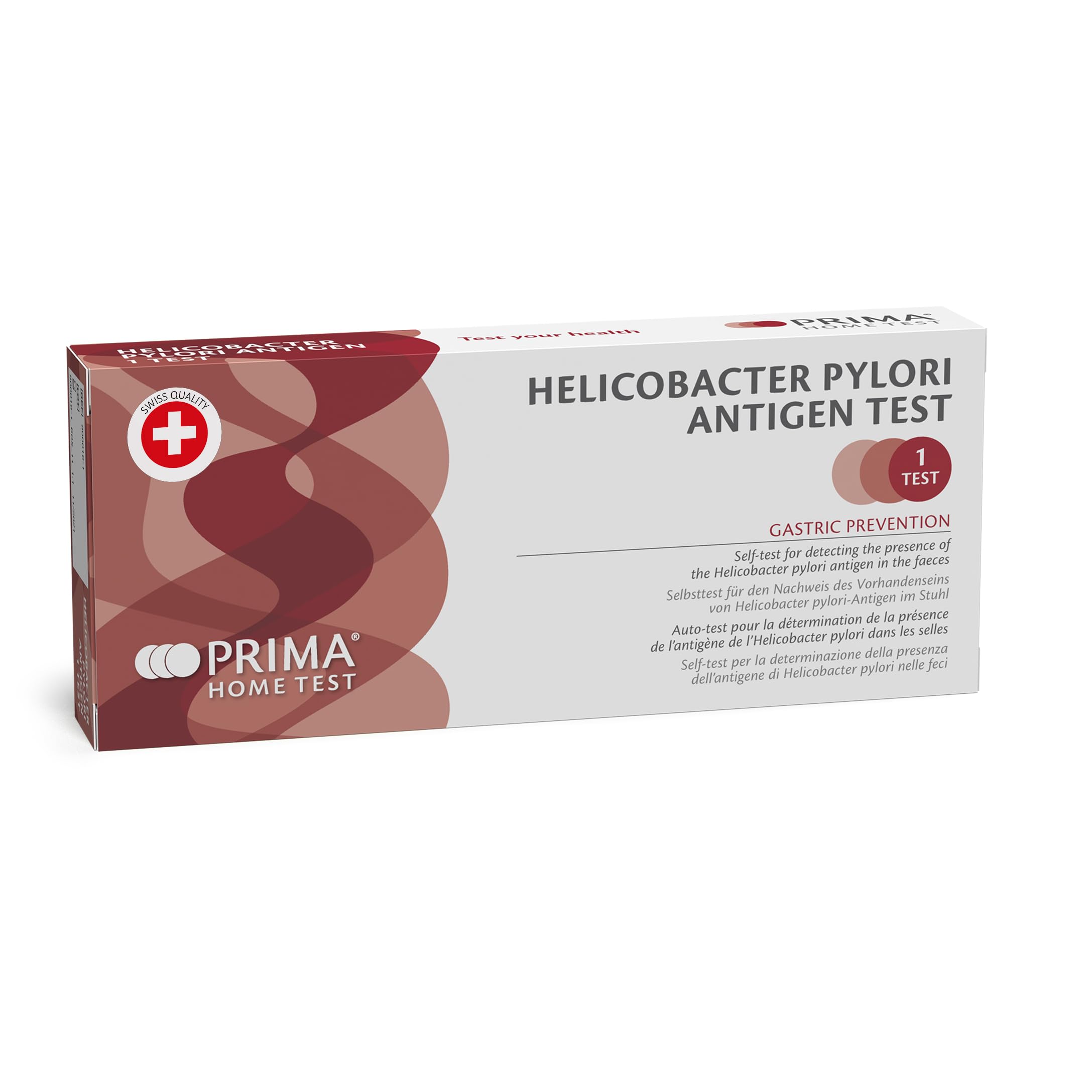 Prima Home Test Helicobacter Pylori Antigen Test on Feces - Testing for Estomac Infections