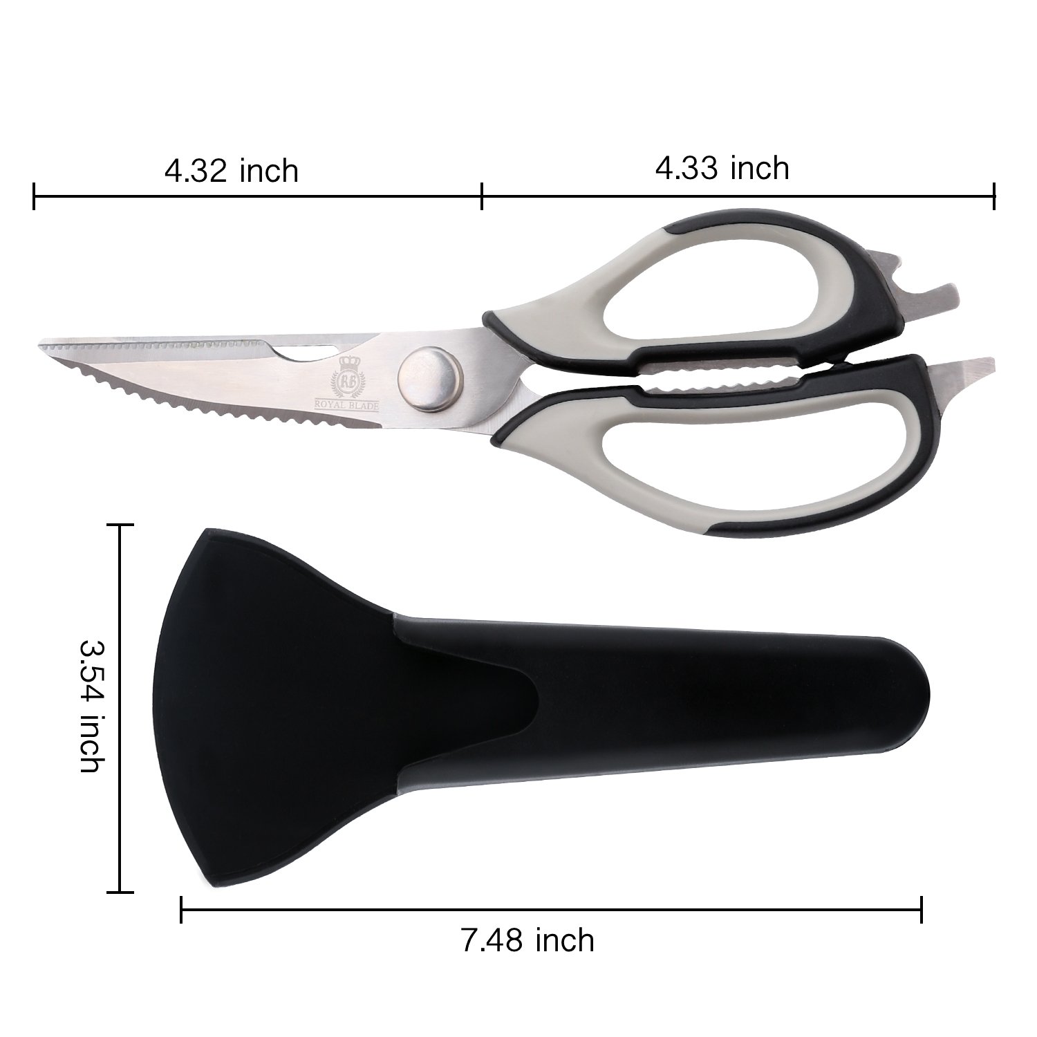 Royal Blade Kitchen aid Shears Heavy Duty Multi Purpose Sharp Premium