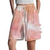 domirica Loose Shorts for Women Summer Lightweight Breathable Loose-Fit Elastic Waist Shorts Yoga Wide Leg Activewear