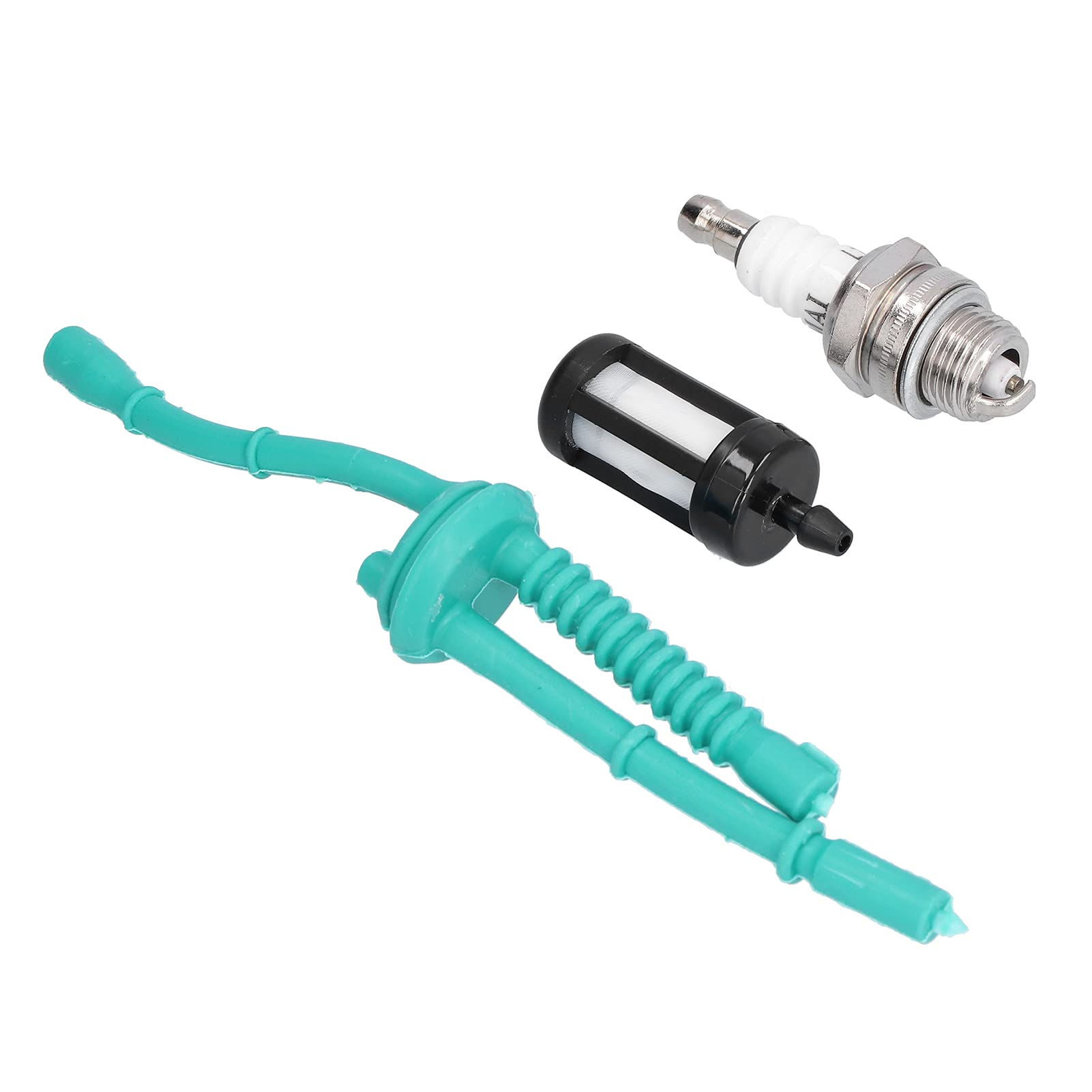 Fuel Hose Kit, Wear‑Resistant Fuel Line Sparking Plug and Fuel Filter Set, Fit for FS38 FS45 FS46 FS55 FS100 FS130 Brushcutter, String Trimmer Replacement Parts