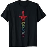 Dice Set Sword - RPG Tabletop Games D20 Tabletop T-Shirt