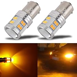 1156 1156a Ba15s LED Amber Yellow Bulb, P21w 7506