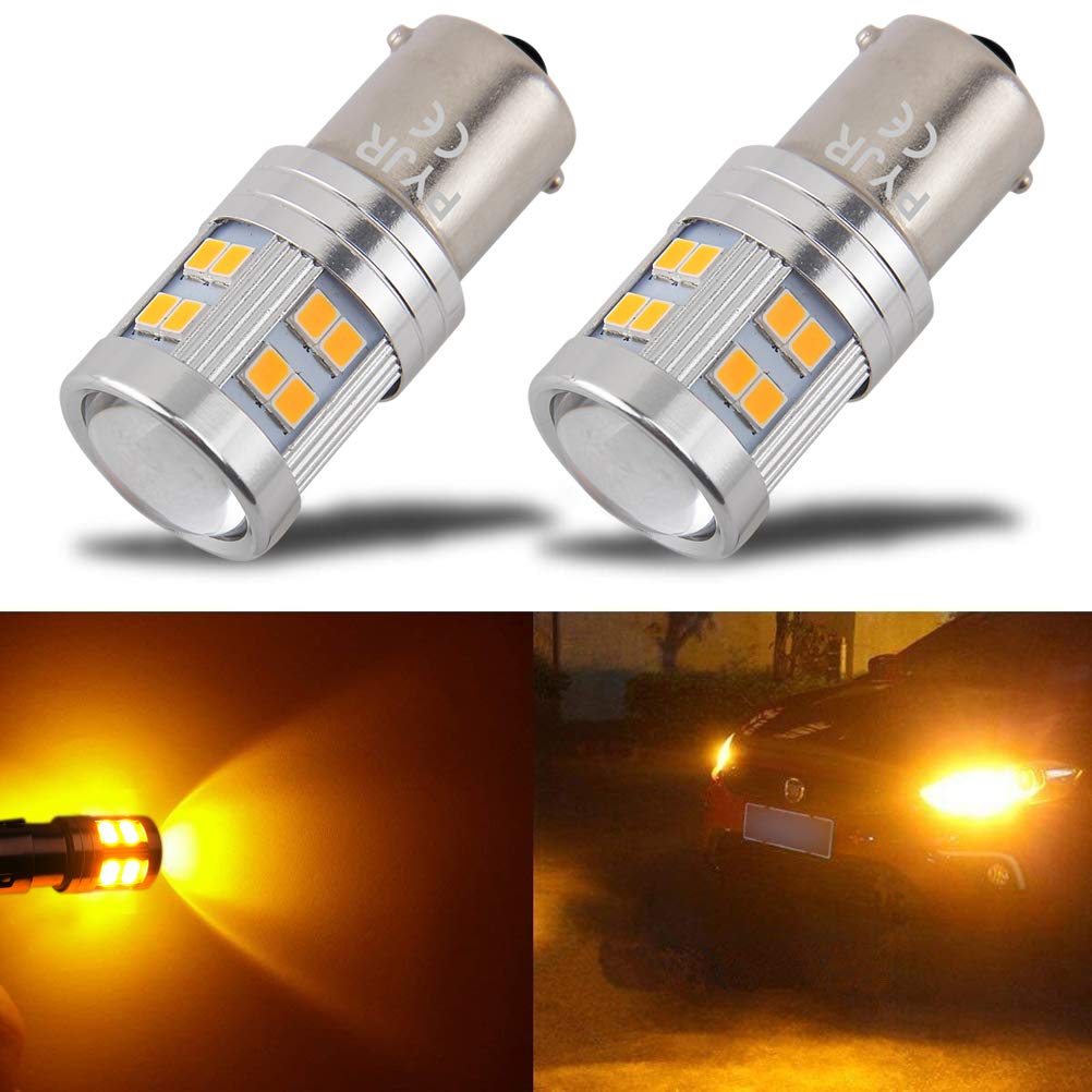 1156 1156a Ba15s LED Amber Yellow Bulb, P21w 7506