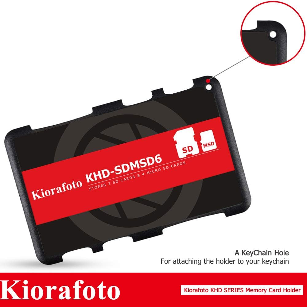 Kiorafoto Credit Card Size Memory Card Holder Storage Case for 2 SD Cards + 4 TF Cards, SD SDHC SDXC and TF Case Holder - Image 5