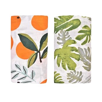 orange swaddle blanket