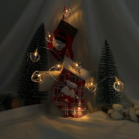 Xmas Romantic Star Light 10 Led Window Curtain Lights Battery