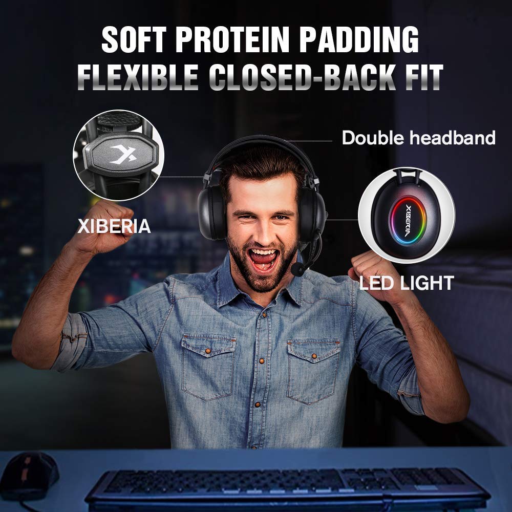 XIBERIA E3 Black Gaming Headset, Over 