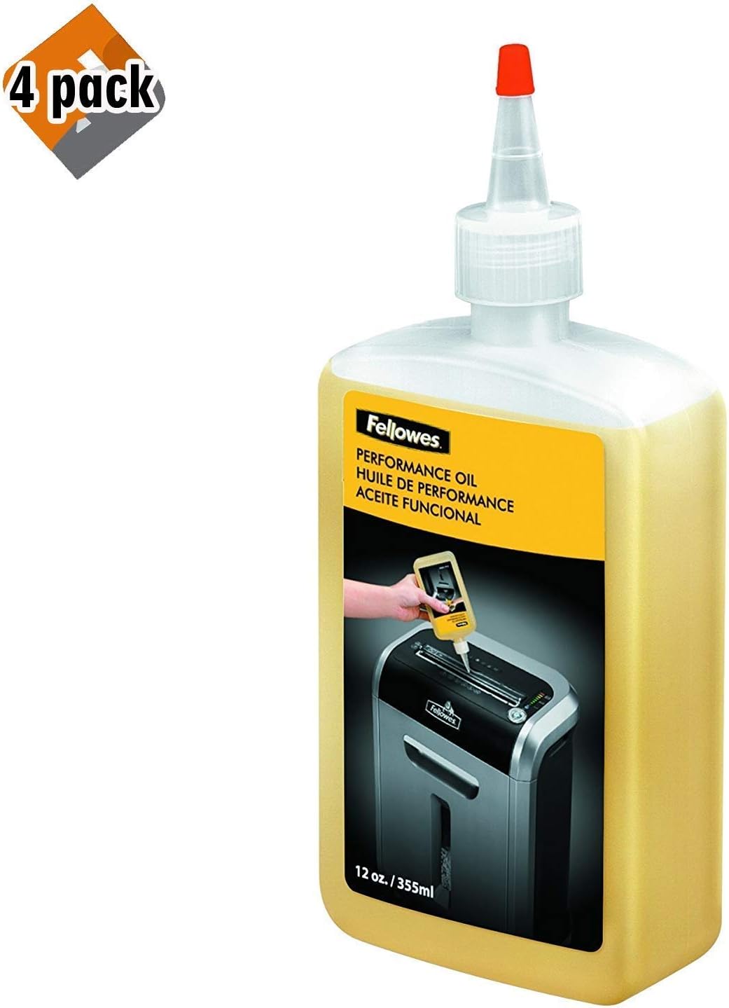 Fellowes 35250 Powershred Performance Oil, 12 oz. Bottle w/Extension Nozzle : Paper Cutting And Measuring Equipment : Electronics
