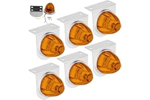 Watermelon Lights, Waterproof LED LED Marker Lights with Stainless Bracket Super Bright Auxiliary Lighting for Semi, Trailer,