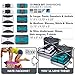 PRO Packing Cubes for Travel | 10 Piece Luggage Organizer Set | Premium Quality Travel Cubes for Packing Suitcase, Carry-on, Bags and Backpack - Aqua-White
