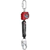 3M Protecta Self-Retracting Lifeline, Web, Steel Snap Hook, 6 ft. | With Carabiner, OSHA, Overhead Anchor Point, 3100506