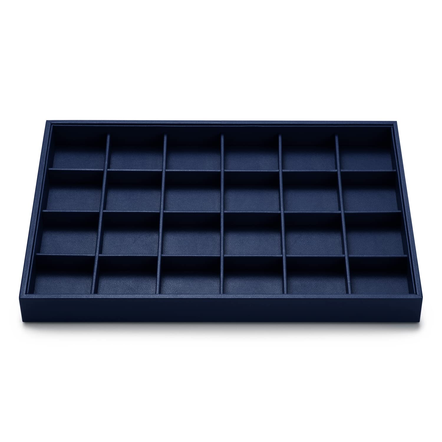 Oirlv PU Leather Jewellery Tray Stackable Jewellery Tray Jewellery Organiser Tray Jewellery Storage Tray for Bracelet Necklace Ring Display and Storage