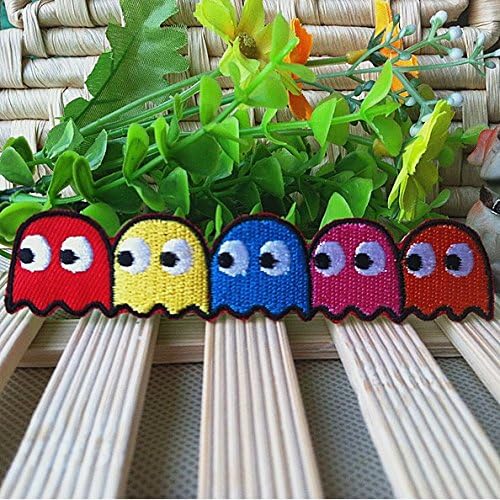 CoolPart Pac Man Pac-Man Cloth Patch Clothes Ironing Applique Embroidery Patch Iron On Patches Scrapbooking Sons Anarchy Patches Perfect Patches