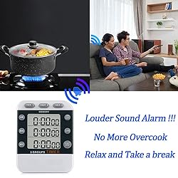 MOSTRUST Digital Dual Kitchen Timer, 3 Channels