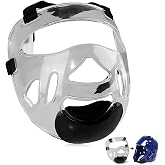 Clear Taekwondo Mask Protective Detachable Thickening Face Shield Head Cover, Face Protection Cover Head Gear Face Guard for Youth Boxing Karate(21.5/20/9CM)