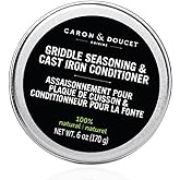 Caron & Doucet Griddle Seasoning & Cast Iron Conditioner 2 in 1 Formula | Best for Maintaining, Protecting & Conditioning Gri