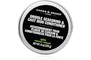 Caron & Doucet Griddle Seasoning & Cast Iron Conditioner 2 in 1 Formula | Best for Maintaining, Protecting & Conditioning Gri