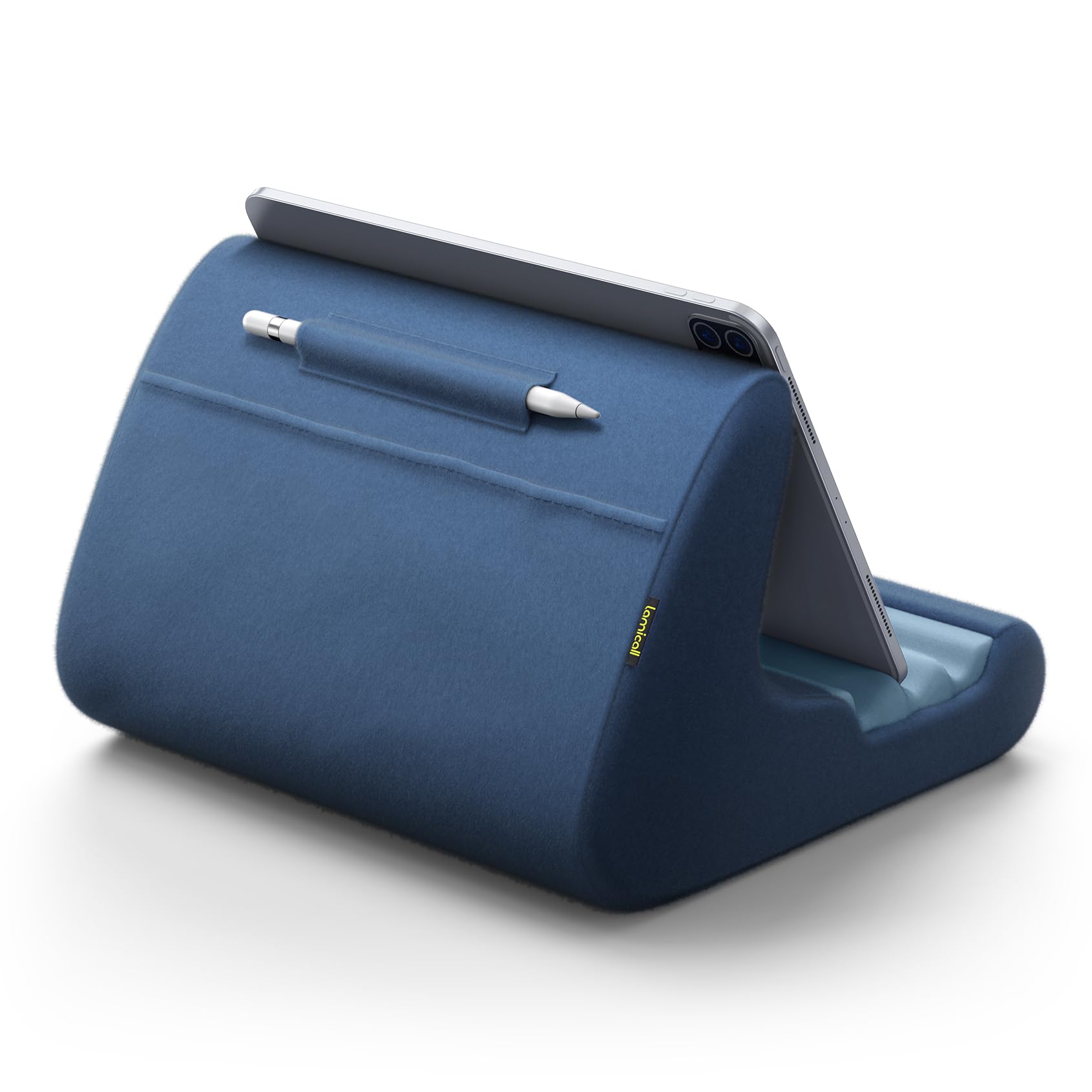 Photo 1 of Lamicall Tablet Stand, Pillow Holder for Bed - Soft Pad Lap Mount With Stylus Mount & Pocket for iPad Pro 12.9, Air, Mini, Kindle, Galaxy Tab and 4-13" Tablets, Royal Blue