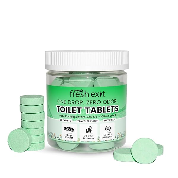 TOILET DEODORIZER TABLETS – DROP ONE IN AND...