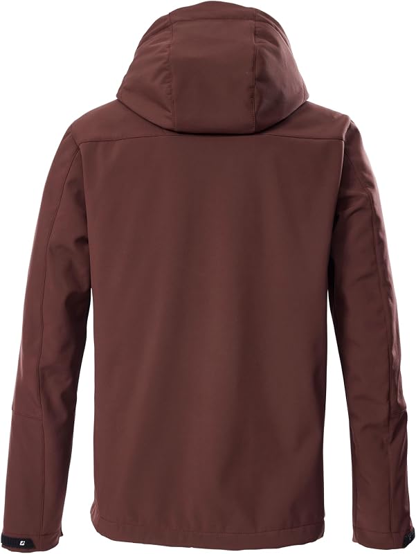 Casaco Softshell masculino com capuz com fecho KOW 79 MN SFTSHLL JCKT, mahagoni, 4XL, 43323-000