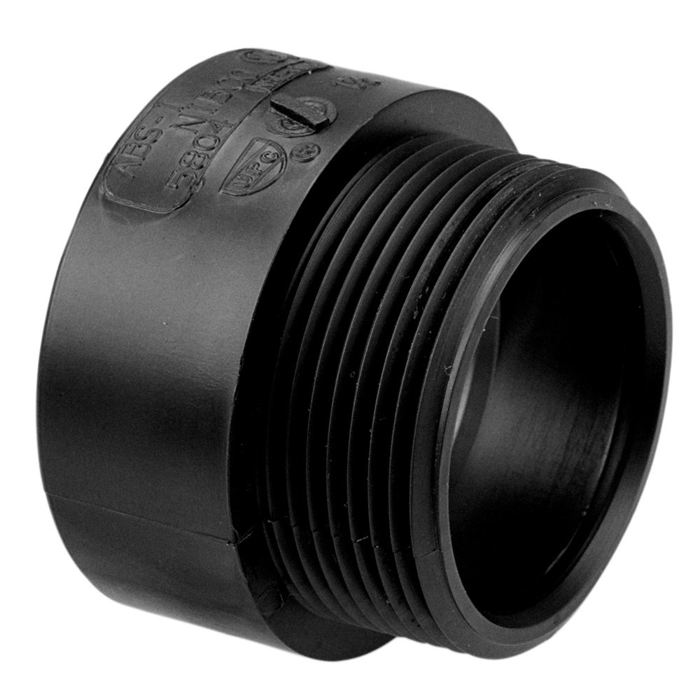 Nibco 5804 serie ABS DWV Pipe Fitting, adaptador, calendario 40, Hub x