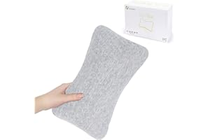 vocheer Small Pillows for Sleeping, 11"x 7" Mini Travel Pillow, Tiny Pillows for Neck, Wrist, Lumbar and Knee, Pets Pillow, Cotton, Machine Washable,Light Grey-1PC