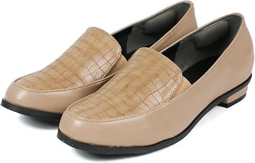 Amazon セレブル ローファー レディース サイドゴア 脱げにくい 履きやすい 歩きやすい クロコ柄 ローファー スリッポン