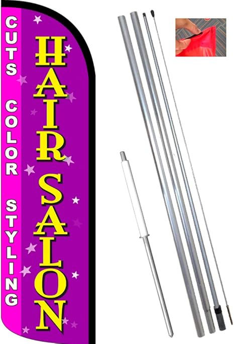 Amazon Com Vista Flags Hair Salon Cuts Color Styling Windless