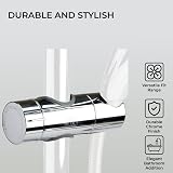 H&S Adjustable Chrome Shower Holder Bracket 18-25mm Bar Replacement Universal view 3