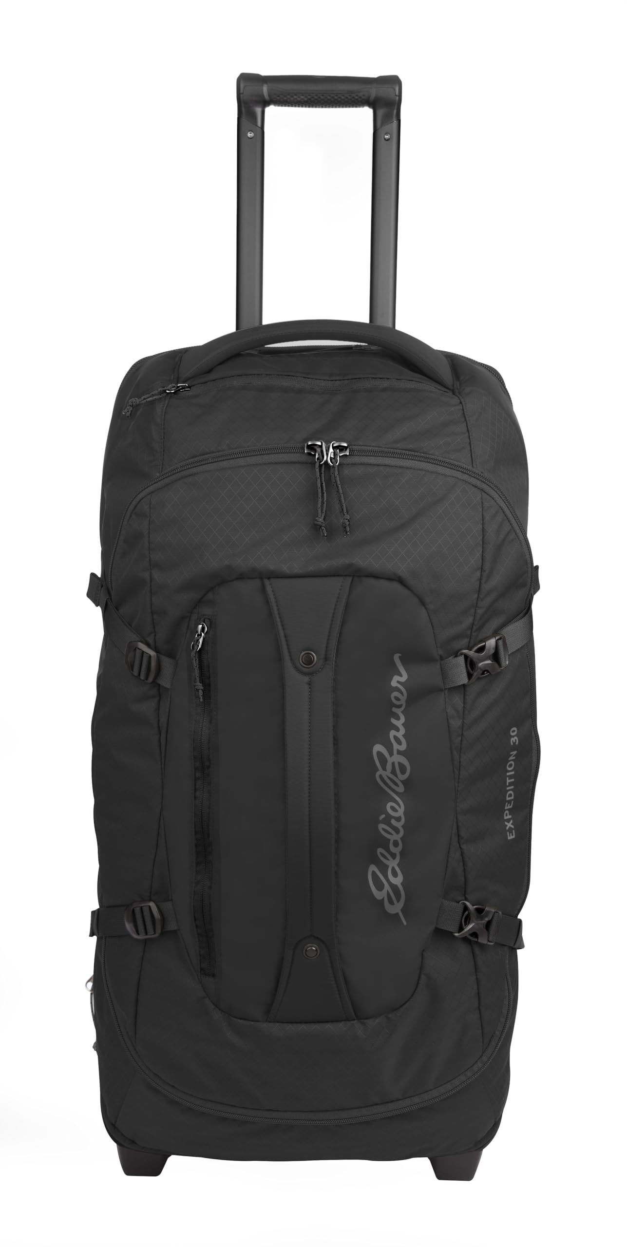 Eddie Bauer Expedition 30 Duffel Bag 2.0-Lightweight Travel Luggage Made from Rugged Polycarbonate, Black