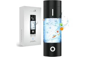 Hydrogen Water Bottle Generator with SPE PEM Technology, 4000+ PPB 5Min Quick Electrolysis Hydrogen Water Machine, Portable R