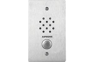 Aiphone LE-SS-1G Vandal-and Weather-Resistant Single-Gang Door Station for Use with AX, LAF/LDF-C, LEM, LEF, MP-S Series Inte