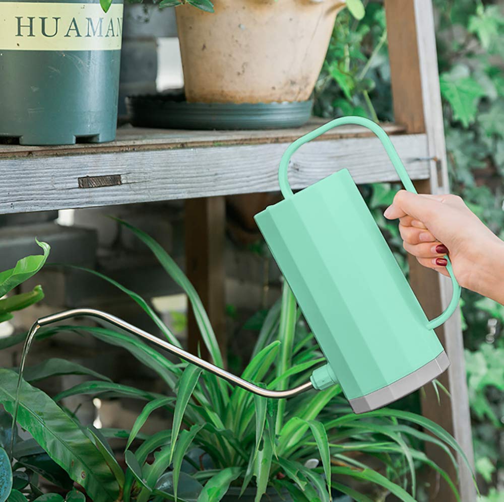THEKBS Plastic Watering Can, Modern Style Watering Pot with Long Spout, Small Size for Bonsai Indoors and Outdoors, 40oz/1.2L - Image 5
