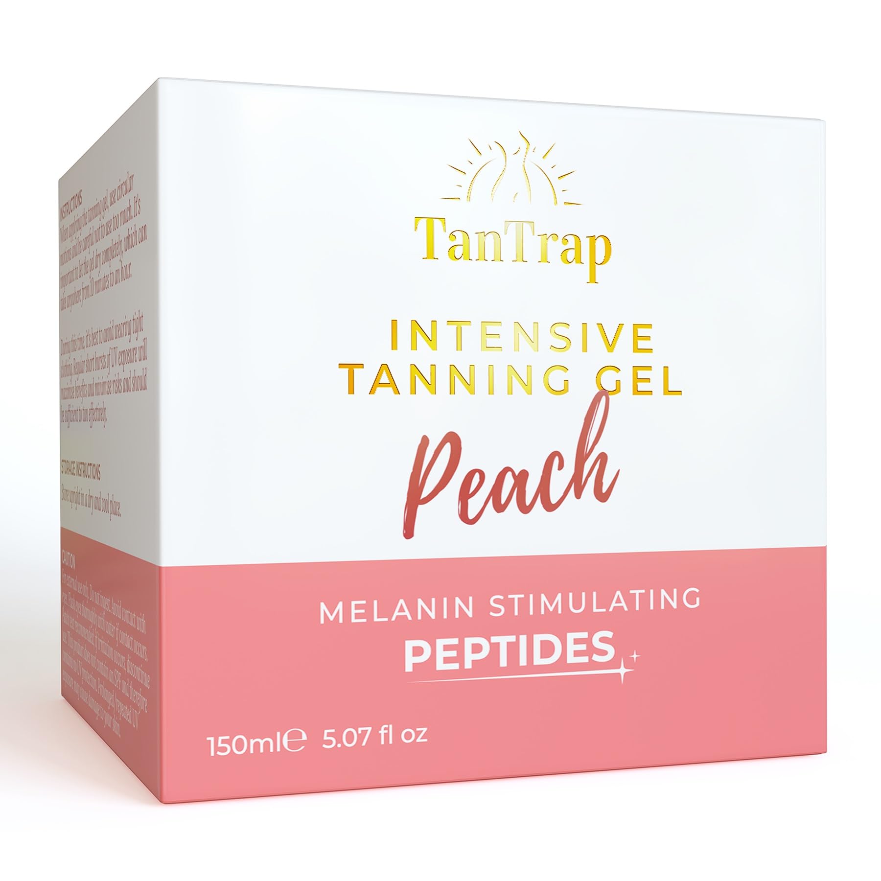 Peptide-Enhanced Intensive Tanning Accelerator Gel - 150ML | Melanin Activating Peptides | Sun-Kissed Glow | Peach Scent By TanTrap